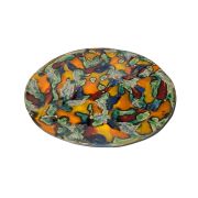 Hand-made ceramic painted plate