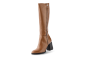 Kids' jungle boots with laces and a zipper in claret color