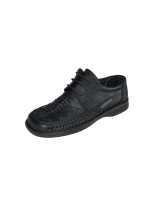 Men’s black genuine leather sandals