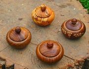 Hand-made wooden saltern