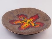 Hand-made ceramic painted plate