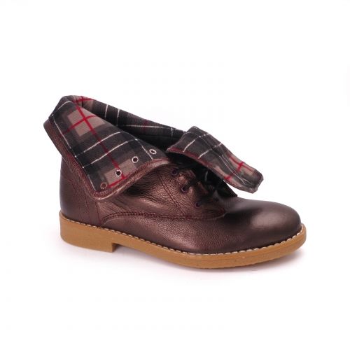 Спортни дамски боти в цвят -  златисто кафяво