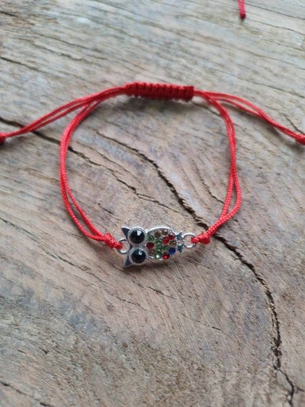 Red Bracelet - Owl