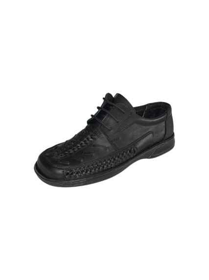 Men’s black genuine leather sandals