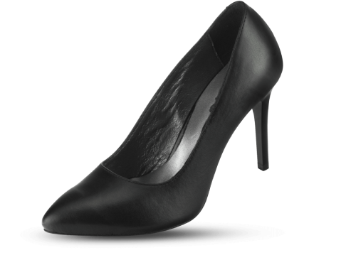 Women's high heels in black color