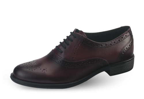 Ladies shoes in burgundy color