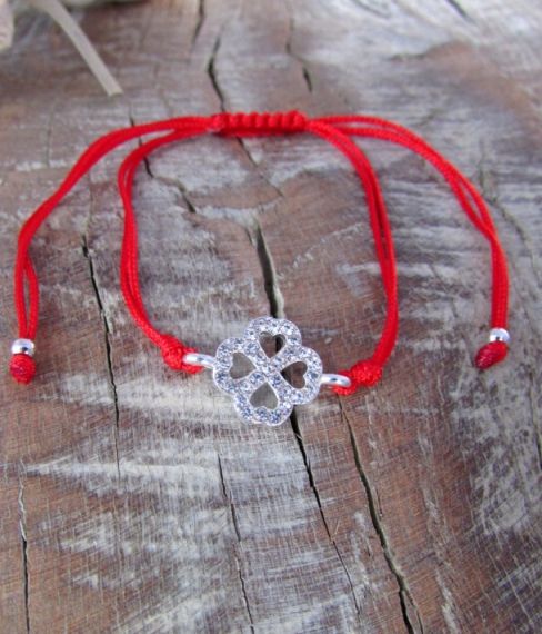  Red Bracelet - Clover