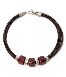 Beautiful necklace with ceramic cubes