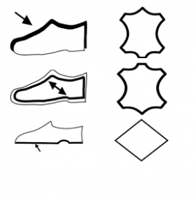 Мъжки официални обувки от черна естествена кожа