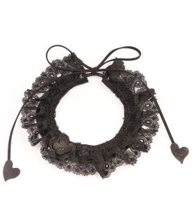Art Necklace of genuine leather