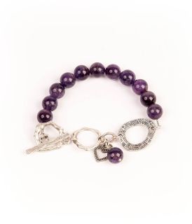 Ръчно изработена гривна с аметист - TREASURE AMETHYST