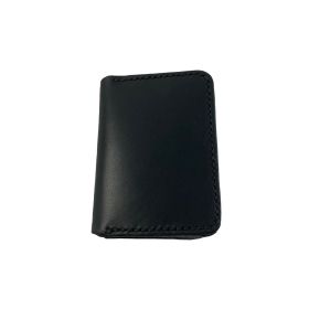 Мъжки портфейл за документи от 100% естествена черна кожа 