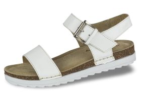 Black women's slippers from genuine leather