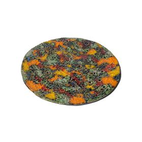 Hand-made ceramic painted plate