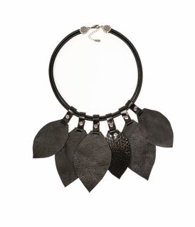 Stylish necklace of velour