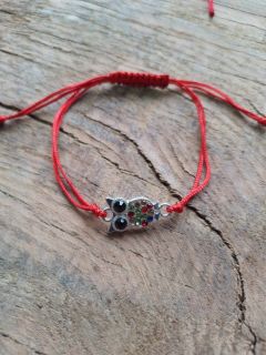 Red Bracelet - Owl