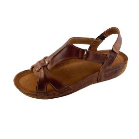 Men’s slippers of brown genuine leather