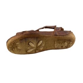 Men’s slippers of brown genuine leather