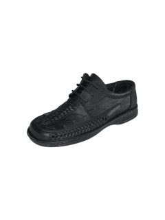 Men’s black genuine leather sandals