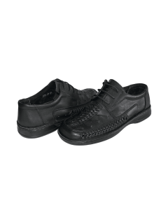 Men’s black genuine leather sandals
