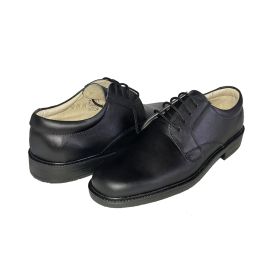 Мъжки официални обувки от черна естествена кожа