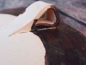 Hand-made ceramic painted plate