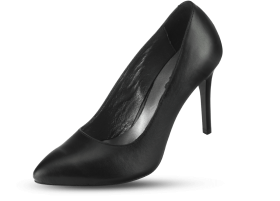 Women's high heels in black color