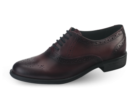 Ladies shoes in burgundy color