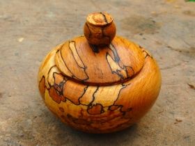 Hand-made wooden saltern