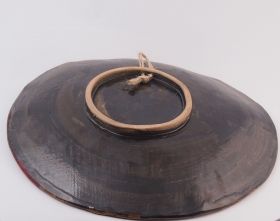 Hand-made ceramic painted plate