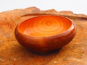 Hand-made wooden bowl