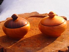 Hand-made wooden saltern
