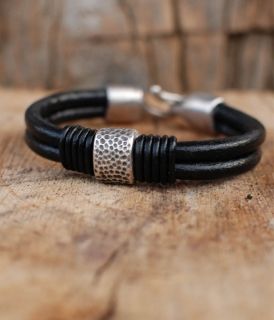 Bracelet of genuine leather