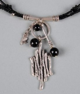 Stylish necklace of natural stones