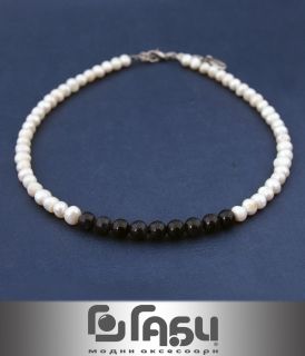  NECKLACE - PEARLS AND MINERAL