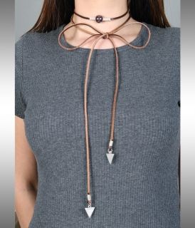 Choker of genuine leather