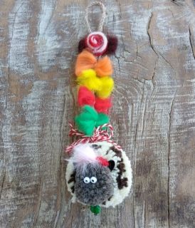 Hand-made Office Martenitsa with lamb