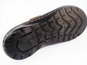 Men’s slippers of light brown genuine leather