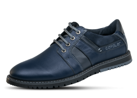 SPORT-ELEGANT MEN'S SHOES IN DARK BLUE COLOR