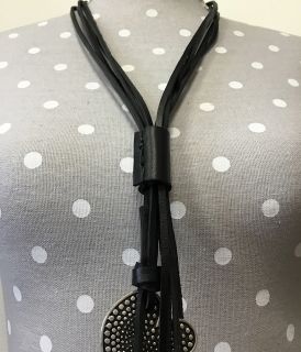 Long Leather Necklace - Key for the heart