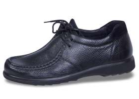 BLACK MEN'S LOAFERS WITH SHOELACES