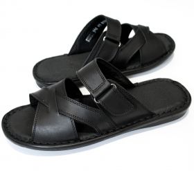 Men’s genuine leather slippers