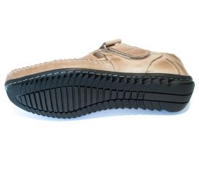 Men’s sandals of brown genuine leather