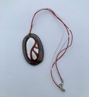 Bracelet of  facetted glass beads