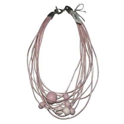 Stylish necklace of velour