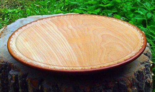 Hand-made wooden revolving tray