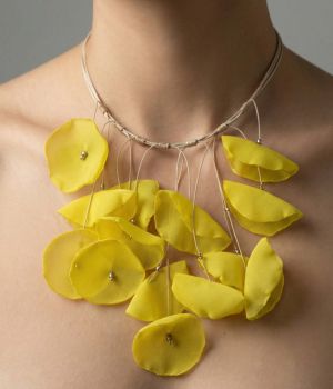 Necklace of cultivated river pearls