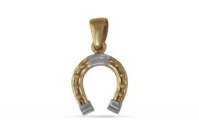 Златен медальон - Подкова